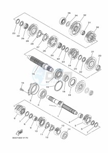 XSR900 MTM850 (BAEE) drawing TRANSMISSION