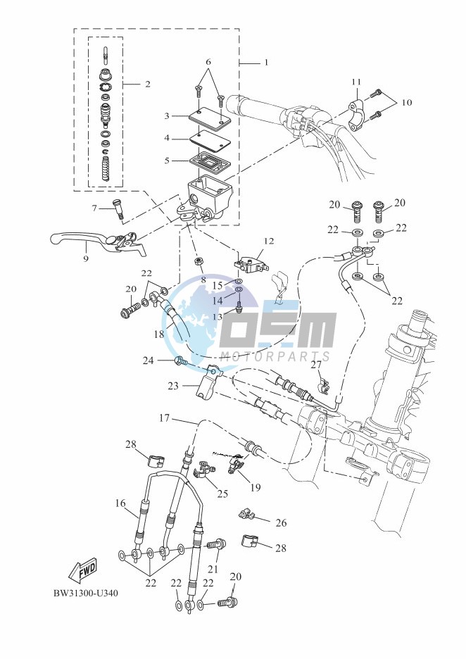 FRONT MASTER CYLINDER