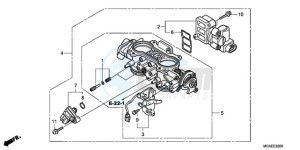 GL18009 NZ / AB NAV - (NZ / AB NAV) drawing THROTTLE BODY