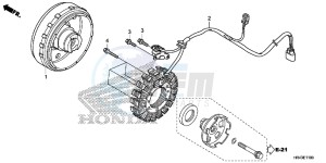 TRX500FE2E TRX500FE2 Europe Direct - (ED) drawing GENERATOR