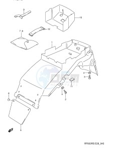 RF600R (E28) drawing REAR FENDER