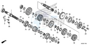 CRF250MF CRF250M UK - (E) drawing TRANSMISSION