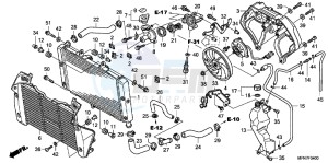 CB1000RB drawing RADIATOR