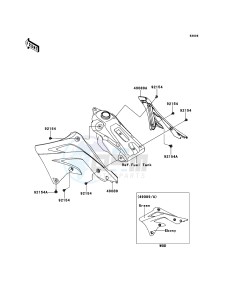 KX450F KX450FEF EU drawing Engine Shrouds