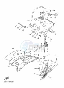 TT-R50E (2CJU) drawing FUEL TANK