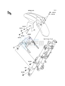 NINJA_250R EX250K8F GB XX (EU ME A(FRICA) drawing Front Fender(s)