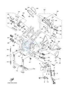 XT1200ZE SUPER TENERE ABS (2KBC) drawing STAND & FOOTREST