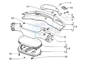 SKIPPER 125-150 drawing Speedometer - Handlebar covers