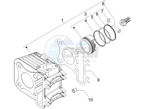 Liberty 50 4t Delivery Single disc drawing Cylinder-piston-wrist pin unit