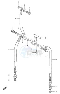 GSX750F (E4) drawing FRONT BRAKE HOSE