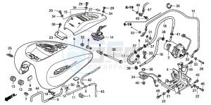 VTX1800C1 drawing FUEL TANK (VTX1800C15/6/7/8)