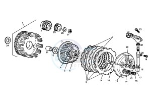 SENDA R X-TREM - 50 cc drawing CLUTCH