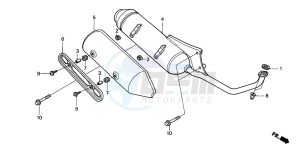 NES150 125 drawing EXHAUST MUFFLER