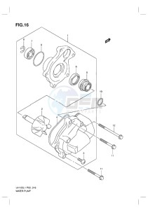 UH125 BURGMAN EU drawing WATER PUMP