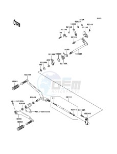 VN2000 CLASSIC VN2000H9F GB XX (EU ME A(FRICA) drawing Gear Change Mechanism