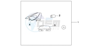 CB1000RB drawing SEAT COWL* NHA16P*