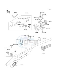 KX 85 A [KX85 MONSTER ENERGY] (A6F - A9FA) A9F drawing HANDLEBAR