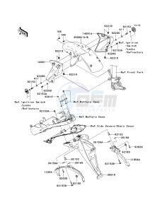 ZR 1000 B [Z1000] (7F-8F) 0B8F drawing FENDERS