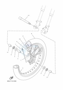 XTZ690 TENERE 700 (BMB8) drawing FRONT WHEEL