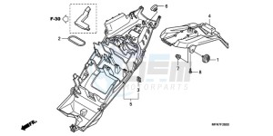 CB1000RA9 France - (F / ABS CMF) drawing REAR FENDER