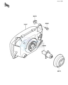 ZX 1000 B [NINJA ZX-10] (B1-B2) [NINJA ZX-10] drawing HEADLIGHT-- S- -