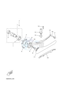 YP125RA (ABS) X-MAX 250 ABS (2DL9 2DL9 2DL9 2DL9) drawing CAMSHAFT & CHAIN