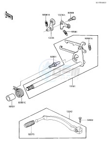 KZ 305 B [LTD] (B2-B3) [LTD] drawing GEAR CHANGE MECHANISM