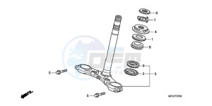 CB600FA9 UK - (E / ABS MKH) drawing STEERING STEM