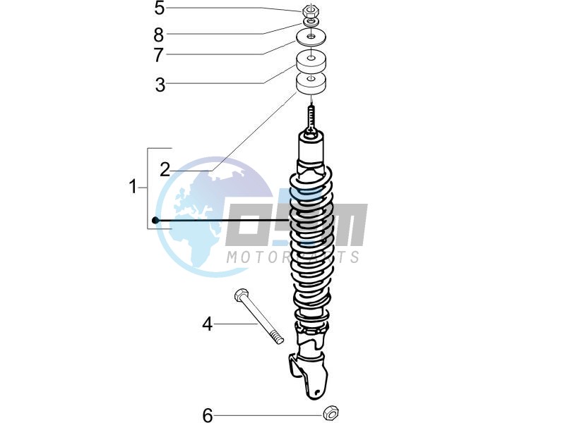 Rear suspension - Shock absorbers