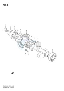 TU250X (E28) drawing CRANK BALANCER