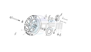 GP1 OPEN - 50 CC VTHPR1B1A EU2 drawing FRONT WHEEL