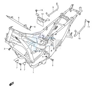 GSX750F (E2) drawing FRAME