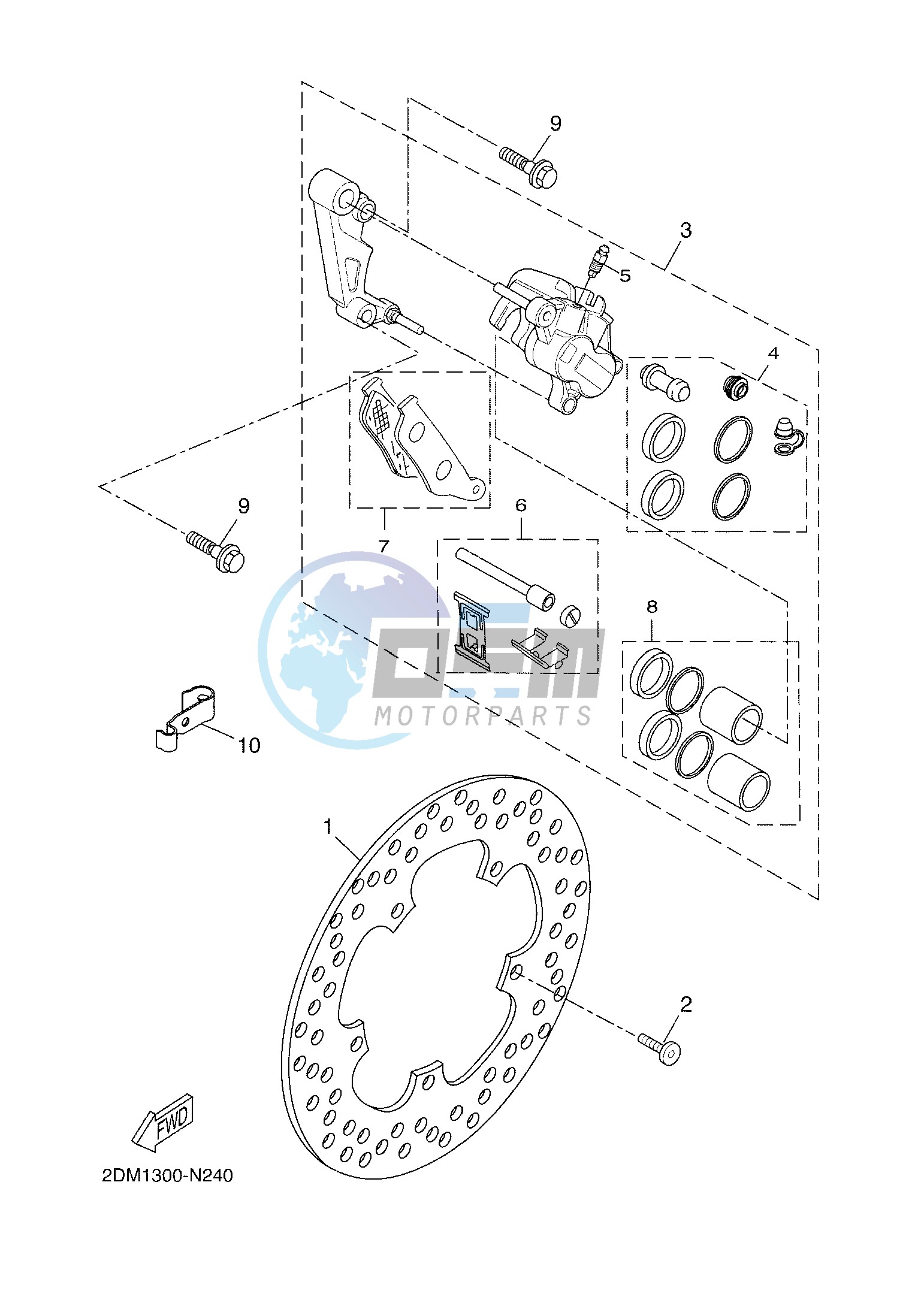 FRONT BRAKE CALIPER