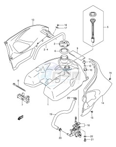 LT-F500F (E3-E28) drawing FUEL TANK