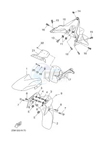 YP250R X-MAX 250 (2DL5 2DL5 2DL5 2DL5) drawing FENDER