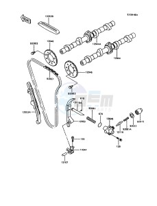 ZX 600 C [NINJA 600R] (C10) [NINJA 600R] drawing CAMSHAFT-- S- -_TENSIONER