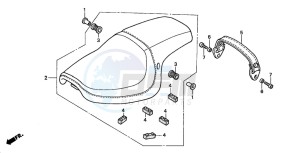 VT750DC BLACK WIDOW drawing SEAT