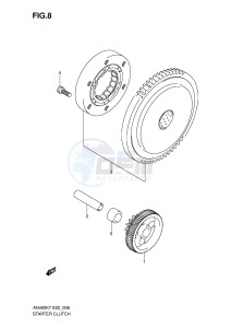 AN400 (E2) Burgman drawing STARTER CLUTCH