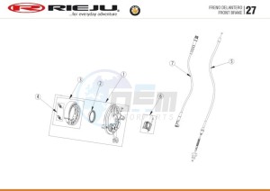 BYE-BIKE-RED 50 drawing FRONT BRAKE