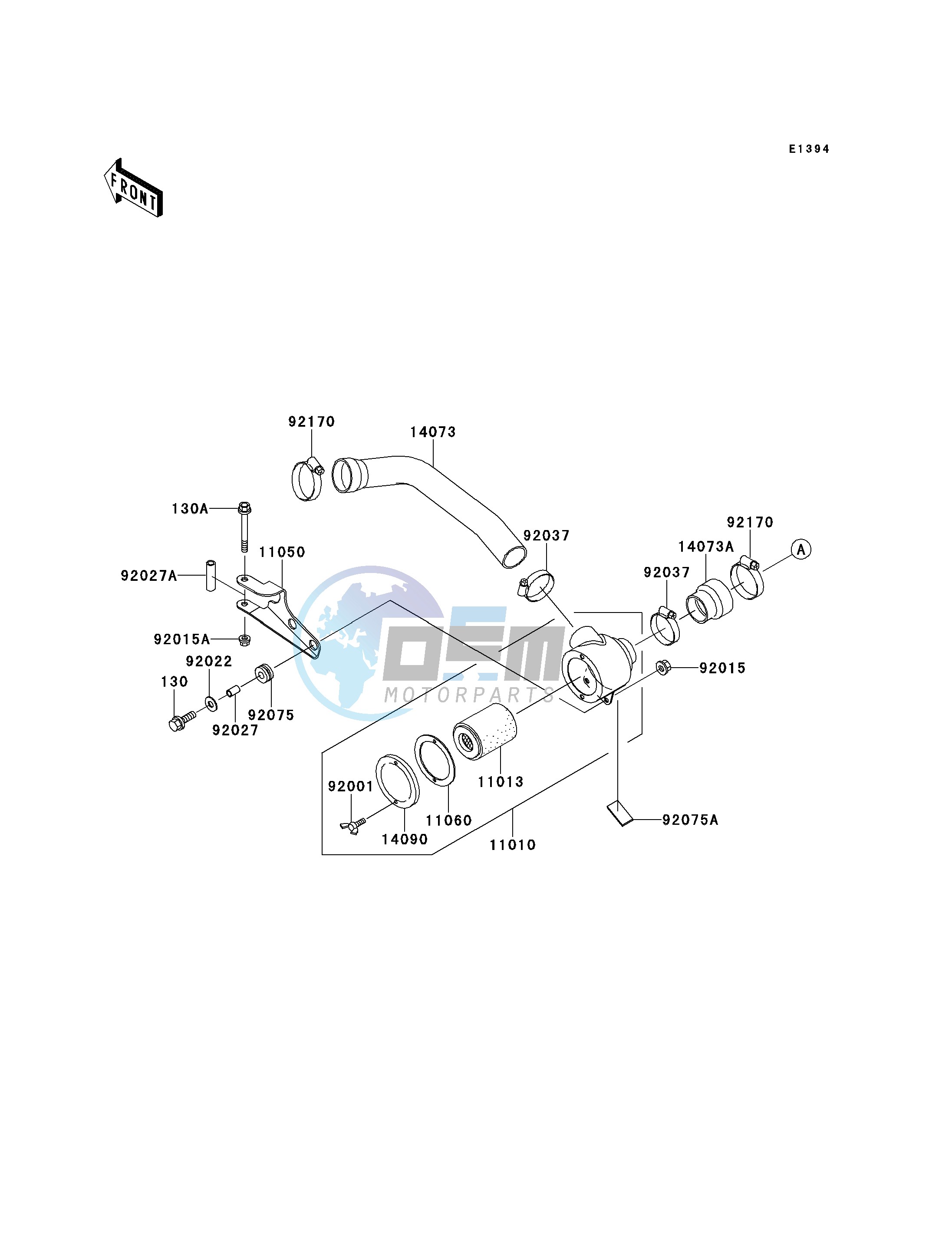 AIR CLEANER-BEL CON