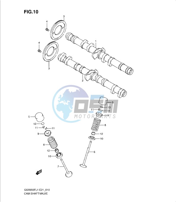 CAM SHAFT - VALVE