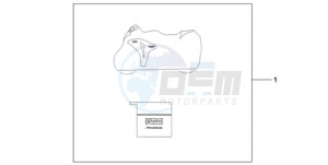 CBR1000RAA Europe Direct - (ED / ABS HRC) drawing INDOOR BODY COVER HRC