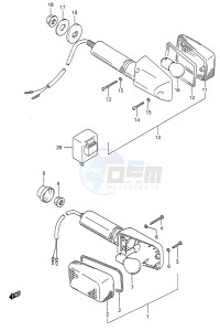 GS500E (E28) drawing TURNSIGNAL LAMP