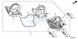 CBR125RD CBR125R E drawing METER