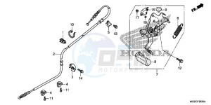 NC700DD INTEGRA E drawing PARKING BRAKE LEVER