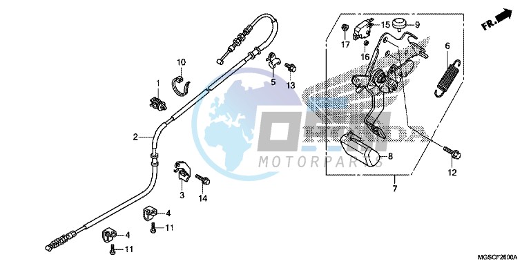 PARKING BRAKE LEVER