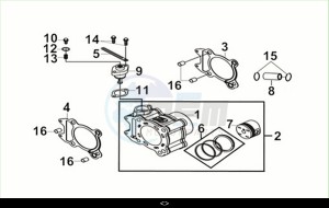 CRUISYM a 300 (LV30W3-EU) (M3) drawing CYLINDER SET