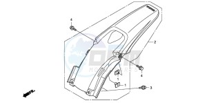 CRF150R CRF150R drawing REAR FENDER