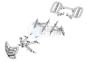 DFW QUAD - 50 cc drawing FRONT BUMPER CARRIER