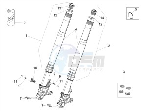 RSV4 1100 RACING FACTORY E4 ABS (APAC) drawing Front fork Ohlins